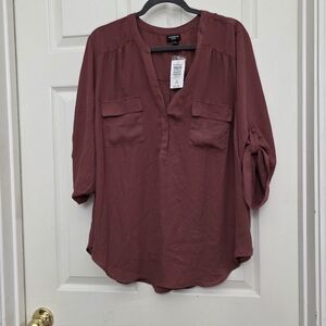Torrid Women's Blouse in Mauve